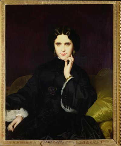 Porträt von Jeanne de Tourbay (1837-1908), 1862 von Eugene Emmanuel Amaury Duval